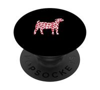 Boer Goat Show Pink Leopard for Boer Goat Show mom PopSockets PopGrip Adhésif