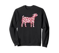 Boer Goat Show Pink Leopard for Boer Goat Show mom Sweatshirt