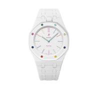 BoerHang Bracelet Compatible avec Swatch Royal Pop, Le boîtier et le Bracelet en Céramique sont intégrés, et il est doté d'une Boucle en Acier Inoxydable.