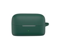 BoerHang Coque Compatible avec QCY MeloBuds N70/N70i. | Coque de Protection Antichoc en Silicone [LED Frontale Visible] Compatible avec QCY MeloBuds N70/N70i.Vert foncé