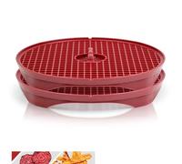 Börner Crispymaker (Lot de 2) • Fabricant de Chips Fraîches pour Micro-ondes • Chips Maker • Fabricant de Chips Faibles en Calories Sans Graisse à la Maison • Couleur: Rouge