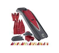 Coupe-Légumes Börner Vital (Profi Set) • 12 Styles de Coupe • Mandoline en Acier Inoxydable • Coupe Légumes avec Fonction Assaisonnement • Pour couper en Tranches, Juliennes, Dés