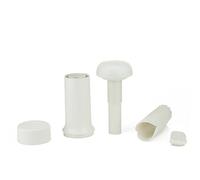 Börner Presse-ail en plastique - Mr. Garlic • Presse-ail professionelle et épluche-ail • Transformation inodore de l'ail • Broyeur d'ail • Presse-ail pratique • Couleur: Blanc