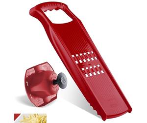 Börner Rösti PowerLine Set de râpes à galettes de pommes de terre (2 pcs.) • Coupe-légumes + Porte-fruits pour röstis suisses ou galettes de courgettes • Coupe-légumes idéal pour les pommes de terre