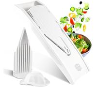 Börner V1 Basis Set Râpe à légumes Râpe en V Coupe-légumes Râpe à carottes Râpe de cuisine Râpe à légumes Râpe à concombre, Couleur:Blanc