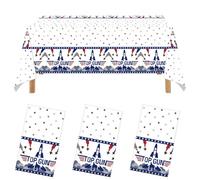 Boerni Lot de 3 nappes jetables pour fête de l'armée de l'air pour décorations d'anniversaire sur le thème militaire et jet (274 x 137 cm)