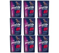Boeuf et pommes de terre Grain Free Adult Sensitive Prolife - Mini. Sachets de 100 gr. x 10 pièces.