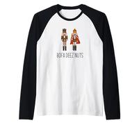 BOFA Deez Nuts Casse-Noisette de Noël drôle Nutz Meme Manche Raglan