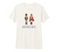 BOFA Deez Nuts Casse-Noisette de Noël drôle Nutz Meme T-Shirt Haut de Gamme