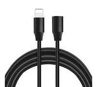 BOFA Eco Tableware Noir Rallonge Câble d'Extension, 6,6 FT Mâle Femelle pour Connecteur de Station d'accueil, iOS Câble d'extension de Charge Sync Video & Audio Compatible Appareils iOS