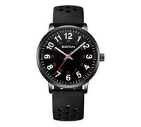 BOFAN Montre d'infirmière pour infirmière, Professionnels de la santé, étudiants, médecins avec Cadran Facile à Lire, Aiguille des Secondes et 24 Heures, Bracelet en Silicone Doux et Respirant
