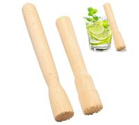 Bofanze 2 Pièces Pilon en Bois pour Aliments Pilon de Fermentation Pilons de Bar pilon pour Cocktails Bâtonnets de Broyeur D'épices de Cuisine pour Mojitos pour les Bars, les Cuisines