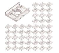 Bofanze 200 PCS 10mm Clips de fixation LED Ruban clip de Fixation Attache Ruban led Support de Fixation LED clip de Fixation bande avec Vis pour 10mm bande LED