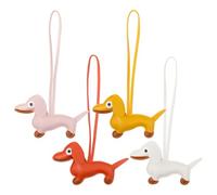 Bofanze Lot de 4 Porte Clé Teckel Cuir, Porte Clef Teckel Coloré pour Femme, Personnalisé Porte Clé avec Pendentif en Forme de Teckel Mignon, Un cadeau pour quelqu’un que vous aimez