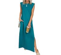 BOFETA Femme A-Line Basic Robe De Soleil Robes élégantes Lac Bleu M