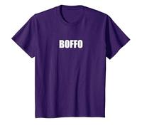 Boffo - Typographie de Mots drôles T-Shirt, Enfant, Violet, 10 Ans