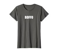 Boffo - Typographie de Mots drôles T-Shirt, Femme, Asphalte, XL