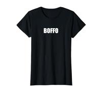 Boffo - Typographie de Mots drôles T-Shirt, Femme, Noir, S