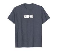 Boffo - Typographie de Mots drôles T-Shirt, Homme, Bleu Chiné, 3XL