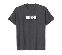 Boffo - Typographie de Mots drôles T-Shirt, Homme, Chiné Foncé, L