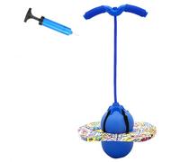 BOFITENG Ballon Sauteur avec Poignée, Bâton Sauteur, Capacité de Charge de 100 kg, Jeu Extérieur Enfant, Ballon Sauteur Enfant & Adulte pour Entraînement à l'Équilibre et Fitness(Bleu)