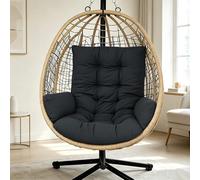 BOFITENG Housse pour balançoire suspendue, Coussin pour fauteuil suspendu, Garniture de jardin, Coussin de siège pour panier suspendu, Housse lavable pour siège de chaise à bascule, Épaisse housse de