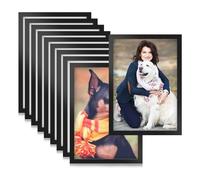 BOFRHME 10 Pièces A5 Cadres d'art Diamant Magnétiques, Cadre Photo Magnétique Auto-Adhésif Cadres de Peinture Diamant Cadre D'Affichage Facile à Installer Facile à Utiliser Noir