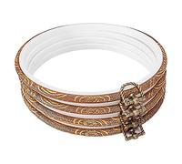 BOFRHME 4 Pièces 8,4 Pouces Cadre de Broderie Antique en Plastique en Vrac Cercle Cercles à Broder