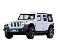 BOFSMXXNP Voiture Miniature 1:32 for Jeep Wrangler Rubicon Modèle Voiture Alliage Moulé sous Pression Métal Véhicule Tout-Terrain Modèle Voiture Simulation Répliques de Voitures(White)