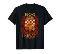 Bog I Hrvati - Dieu et Croates avec Inscription en Allemand Croatie T-Shirt