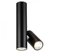 BOGARD TWIN spot plafond noir mat 230V LED 2x5W 40° 3000K