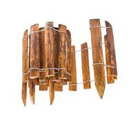 BOGATECO Bordure enroulable naturelle en noisetier - Semi-palissade de jardin - Imperméabilisée - Montage facile - Protection durable - 35 cm x 300 cm - Marron