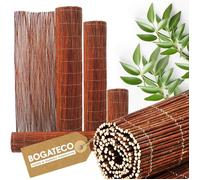 BOGATECO Brise-vue en Osier Naturel 180x500 cm - Canisse pour Balcon, Jardin et Terrasse - Occultation et Déco Extérieure