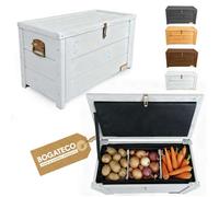 BOGATECO Caisse de Conservation Isolée pour Fruits et Légumes avec Compartiments Réglables - Boîte de Stockage Thermique Anthracite