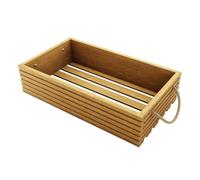 BOGATECO Caisse en bois naturel - 60 cm x 35 cm x 14,5 cm - Caisse en bois décorative - Caisse à fruits - Caisse à légumes - Caisse de rangement - Marron clair