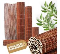 BOGATECO Canisse en Osier Brise-Vue 90x500cm | Clôture Pare Soleil pour Jardin, Balcon et terrasse | Protection Contre Le Vent et Le Soleil |Canisse brise Parvue Extérieur Jardin Occultant Bois