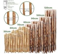 BOGATECO Clôture à Lattis Noisetier Bois | 50 cm de Hauteur et 500 cm de Long | Distance Entre Lattes 7-8 CM | Idéal comme Une Clôture de Jardin | Peut être Utilisé comme de Support pour Les Vignes