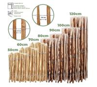 BOGATECO Clôture à Lattis Noisetier Bois | 70 cm de Hauteur et 500 cm de Long | Distance Entre Lattes 4-5 CM | Idéal comme Une Clôture de Jardin | Peut être Utilisé comme de Support pour Les Vignes