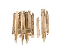 BOGATECO Palissade de Jardin en Noisetier - Bordure à Planter 60x300cm - Clôture Flexible pour Massifs et Allées - Naturel