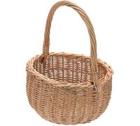 BOGATECO Panier en Osier Rectangulaire 30x20x30 cm - Petit Panier pour Champignons, Décoration, Rangement Jouets et Cadeaux
