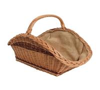 BOGATECO Panier rectangulaire en osier avec anse, 60 x 40 x 28 cm, tissé à la main, massif, doublé de jute, bicolore