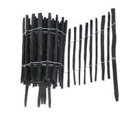 BOGATECO Piquet Clôture en Noisetier Bois Noir | 500 cm Long et 60 cm Hauteur | Distance Entre Lattes 4-5 CM | Clôture de Jardin