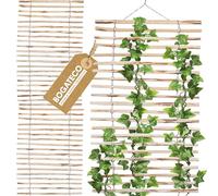 BOGATECO Treillis pour Vignes en Bois | 100 x 200 cm | Naturel Support pour Plantes grimpantes | Décoration pour terrasse, Jardin et Balcon