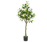 BOGAZY Arbre Artificiel Citronnier Artificiel, Fausses Plantes, Décoration Intérieure Et Extérieure pour La Maison, Le Bureau, Salon, Porche Plante Décoratif(120cm)