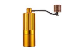 BOGAZY Cafetière Piston Moulin À Grains De Café Double Roulement Professionnel Main Machine Ménage Cafetière Piston(Yellow)