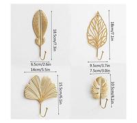 BOGAZY Porte Manteaux Crochets À Feuilles Manteaux Muraux ， Clés Suspendues Chapeaux Serviettes Simples Patère Murale(B)