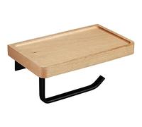 BOGAZY Porte Rouleau Papier Porte-papiers Toilette Porte-Rouleau Mural avec étagère, Porte-Tissu Rouleau Distributeur de Toilette Support