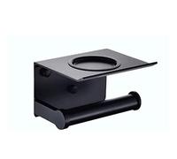 BOGAZY Porte Rouleau Papier Salle De Bain Porte-Rouleau Papier Toilette Montage Mural Espace Aluminium Support for Téléphone Étagère Rangement Boîtes À Mouchoirs avec Cendrier Support