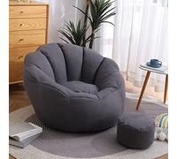 BOGDTF Pouf Chaise Longue, Pouf pour Adultes et Adolescents pour Organiser Les Animaux en Peluche, Jouer à la Lecture et se détendre, Gris