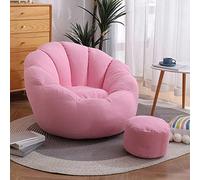 BOGDTF Pouf Chaise Longue, Pouf pour Adultes et Adolescents pour Organiser Les Animaux en Peluche, Jouer à la Lecture et se détendre, Rose